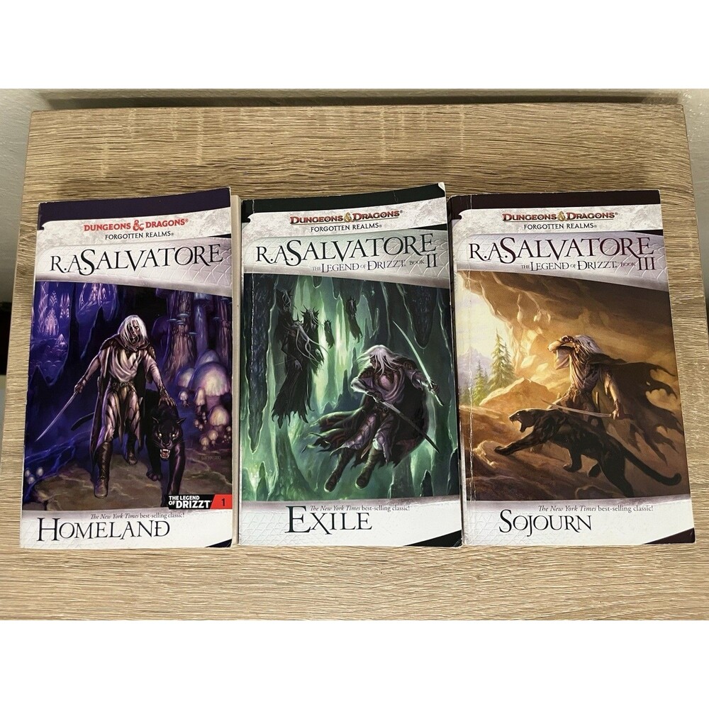 The Legend of Drizzt Book I,2,3 R.A. Salvatore - Dungeons & Dragons Paperback
